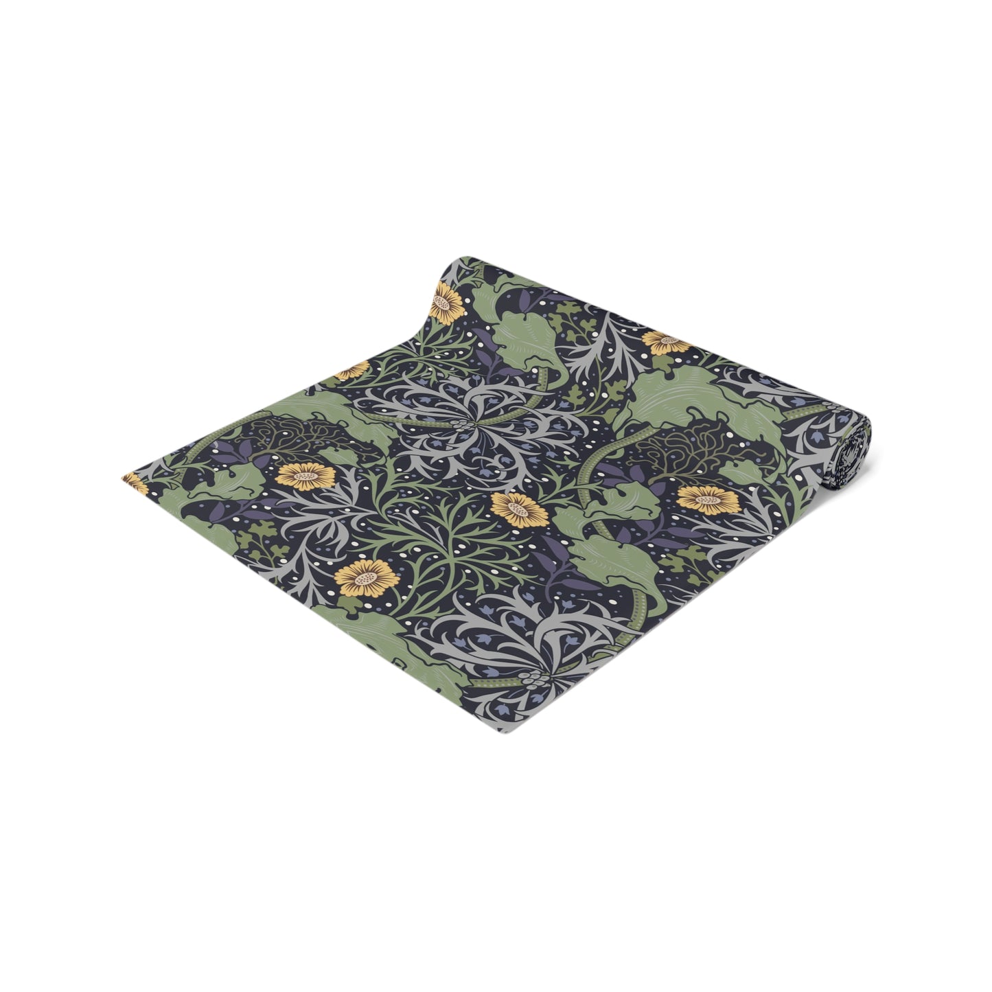 william-morris-co-table-runner-seaweed-collection-yellow-flower-19
