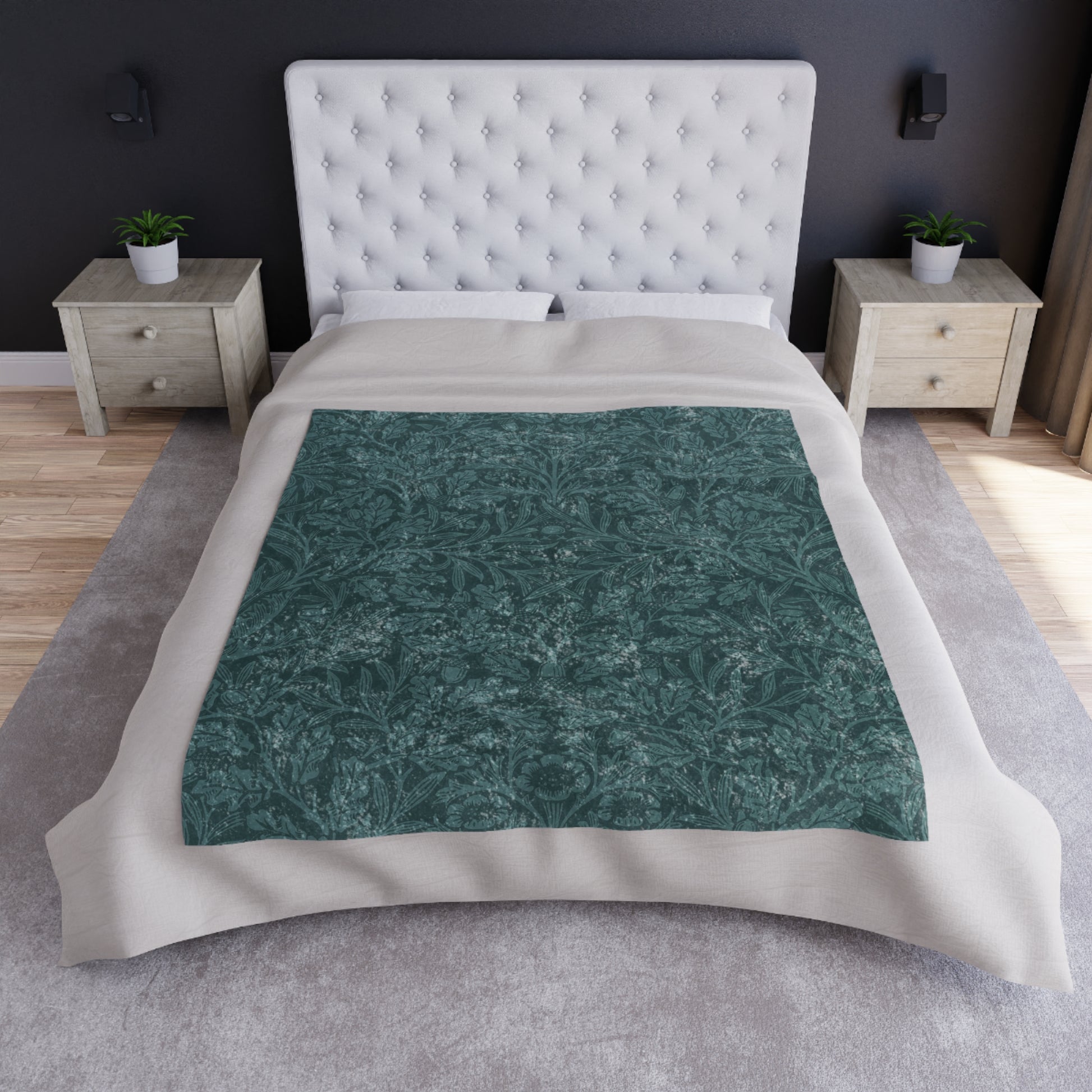 velvet-blanket-william-morris-acorns-and-oak-leaves-collection-teal-6