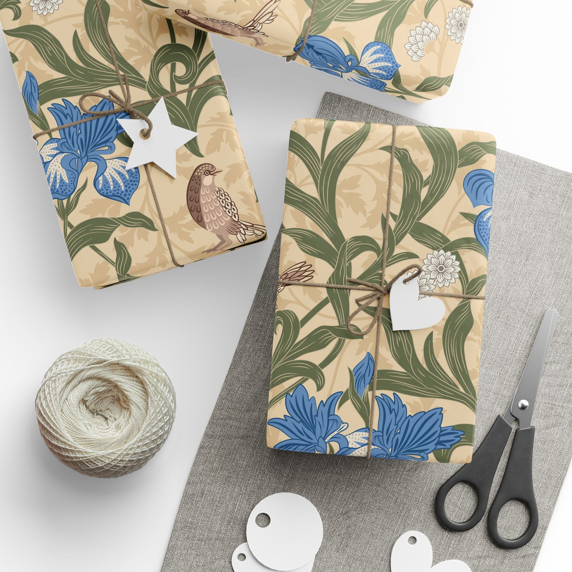 christmas-wrapping-paper-william-morris-blue-iris-collection-1