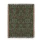 Woven Cotton Blanket inspired by William Morris - Flower Garden Collection