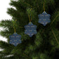 Ceramic Christmas Ornaments inspired by William Morris - Bluebird Collection - Double Sided Print: 1pc, 3pcs, 5pcs, 10pcs