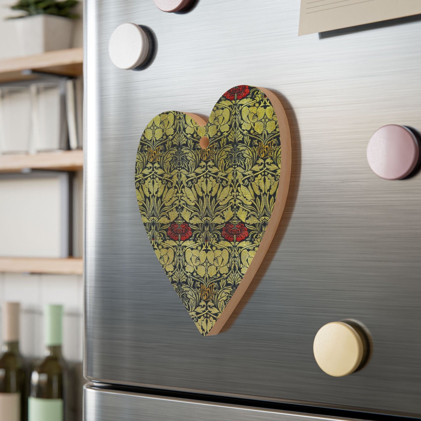 Wooden Christmas Ornaments inspired by William Morris - Tulip & Rose Collection