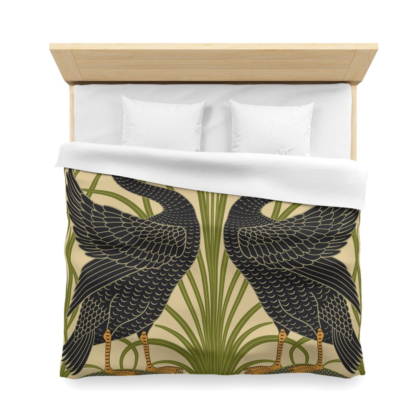 Duvet Cover inspired by William Morris - Black Swan Collection (Cygnus Aatratus)