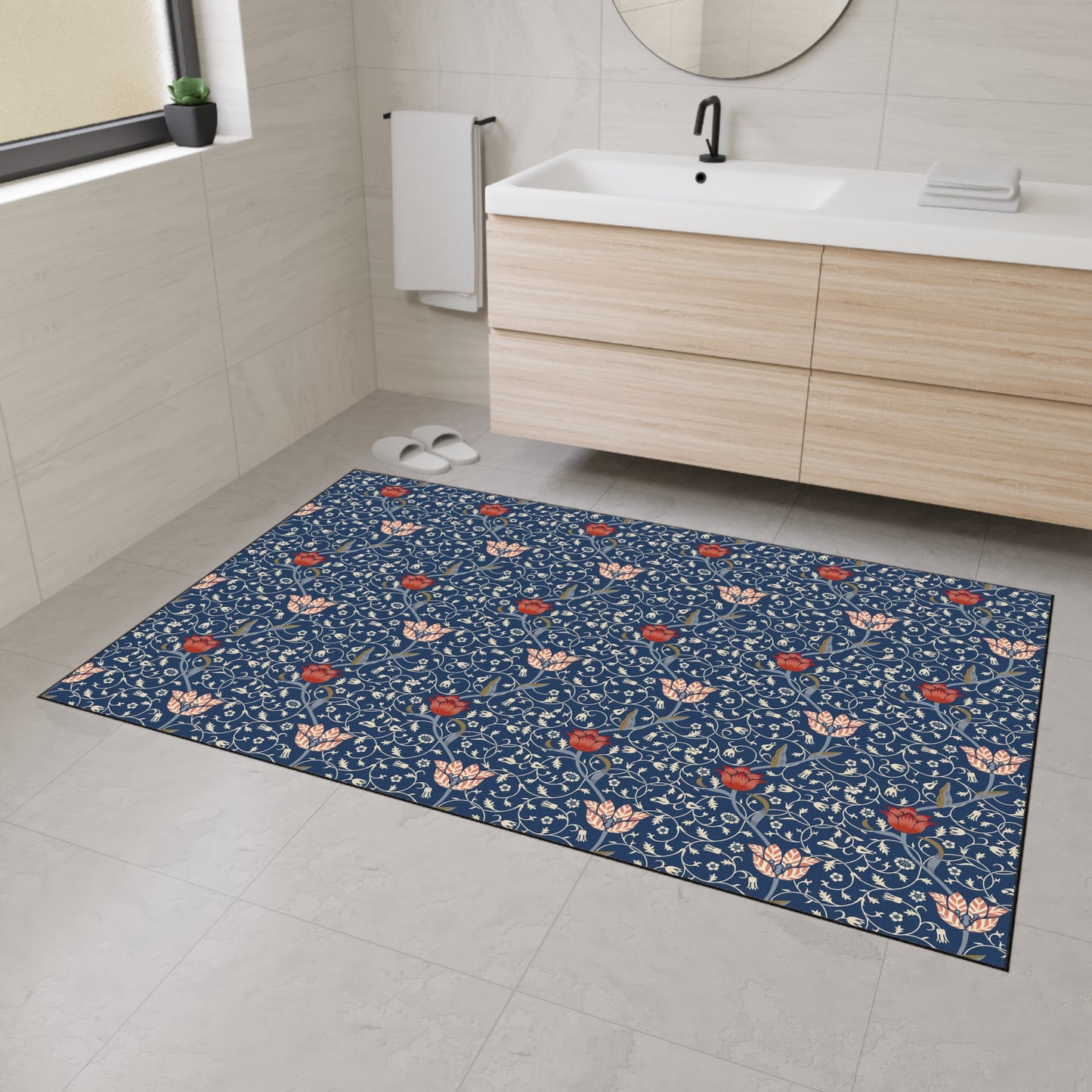 Heavy Duty Floor Mat inspired by William Morris - Medway Collection