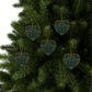 Ceramic Christmas Ornaments inspired by William Morris - Tulip Collection - Double Sided Print: 1pc, 3pcs, 5pcs, 10pcs