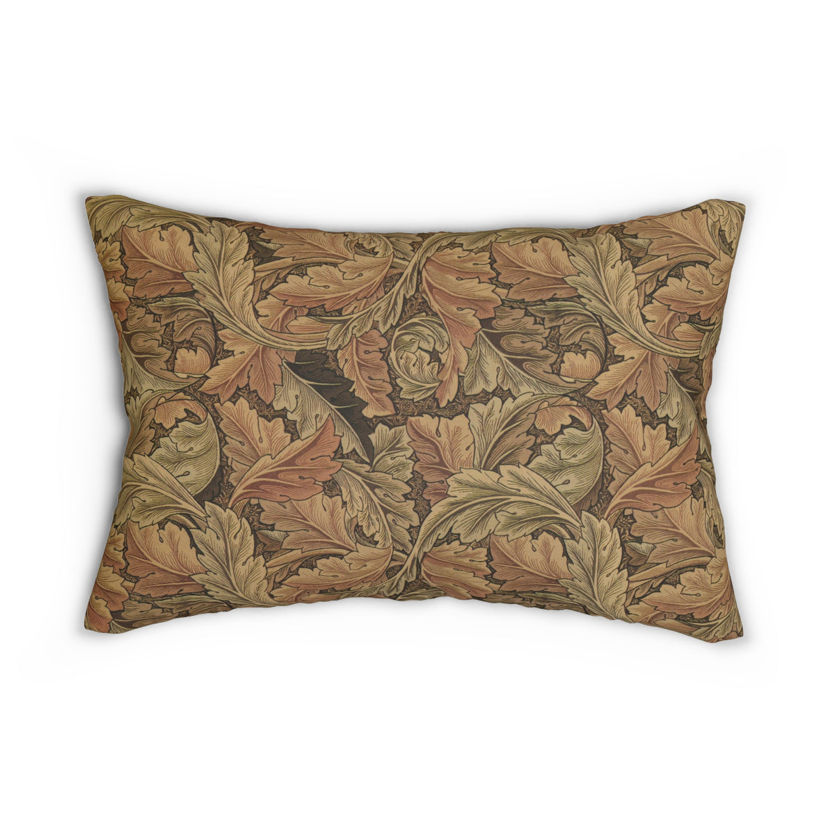 Lumbar Cushion inspired by William Morris - Acanthus Collection (Brown)