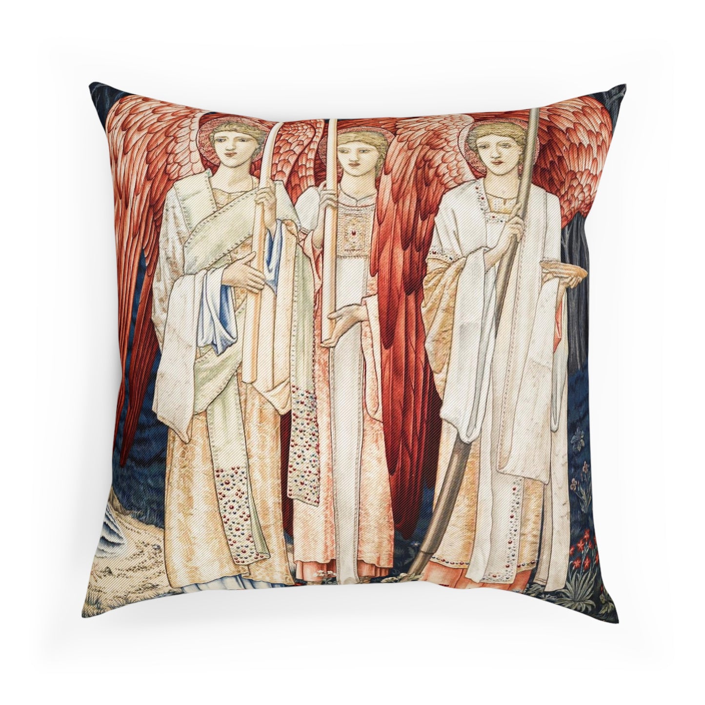 william-morris-co-cotton-drill-cushion-and-cover-holy-grail-collection-red-angels-5