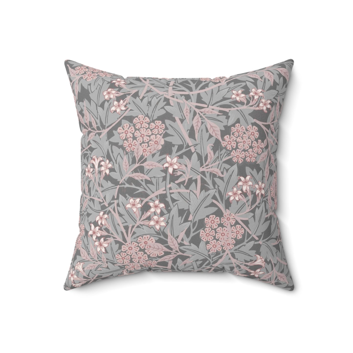 Faux Suede Cushion inspired by William Morris -