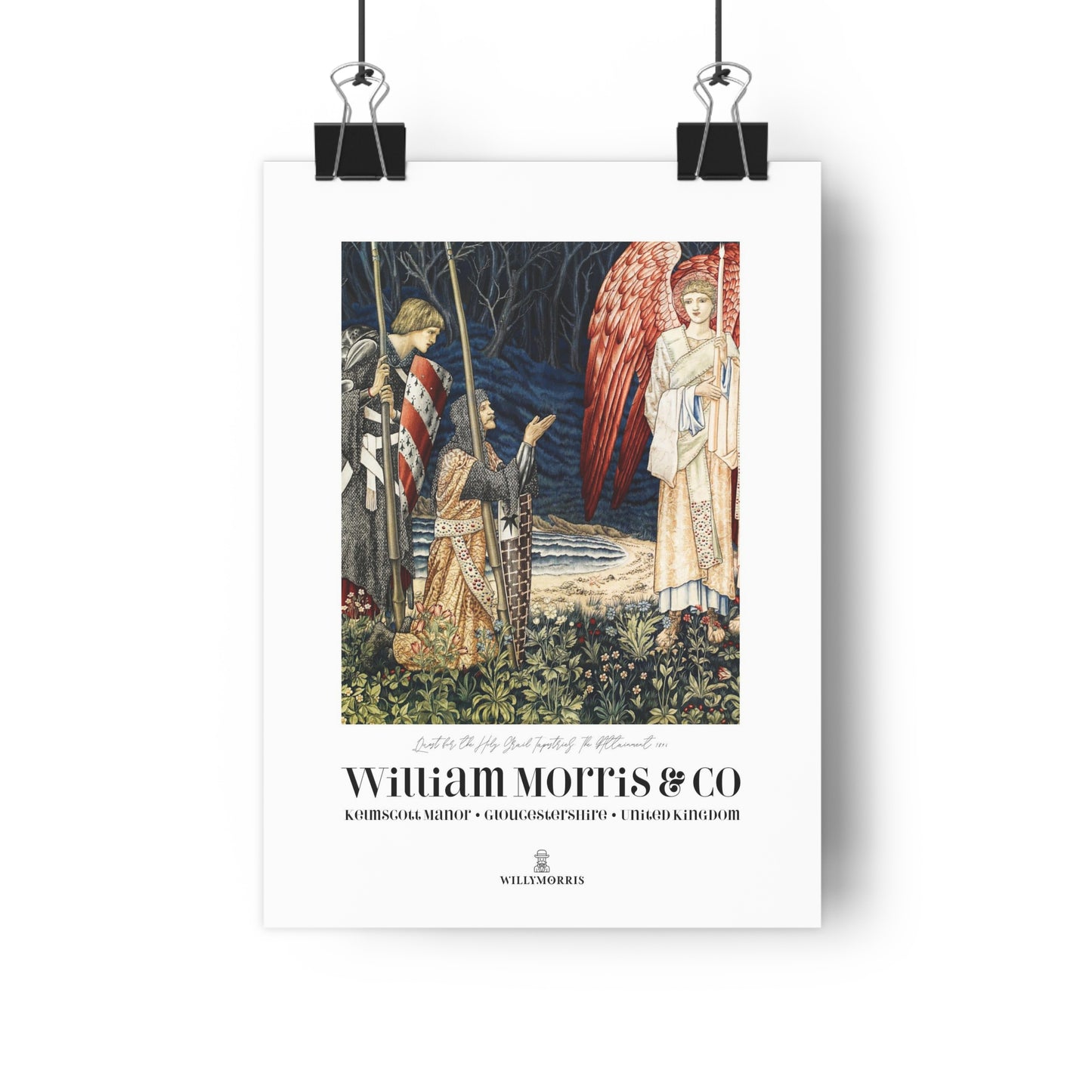 Giclée Art Print inspired by William Morris - Quest for the Holy Grail Collection (Offering)