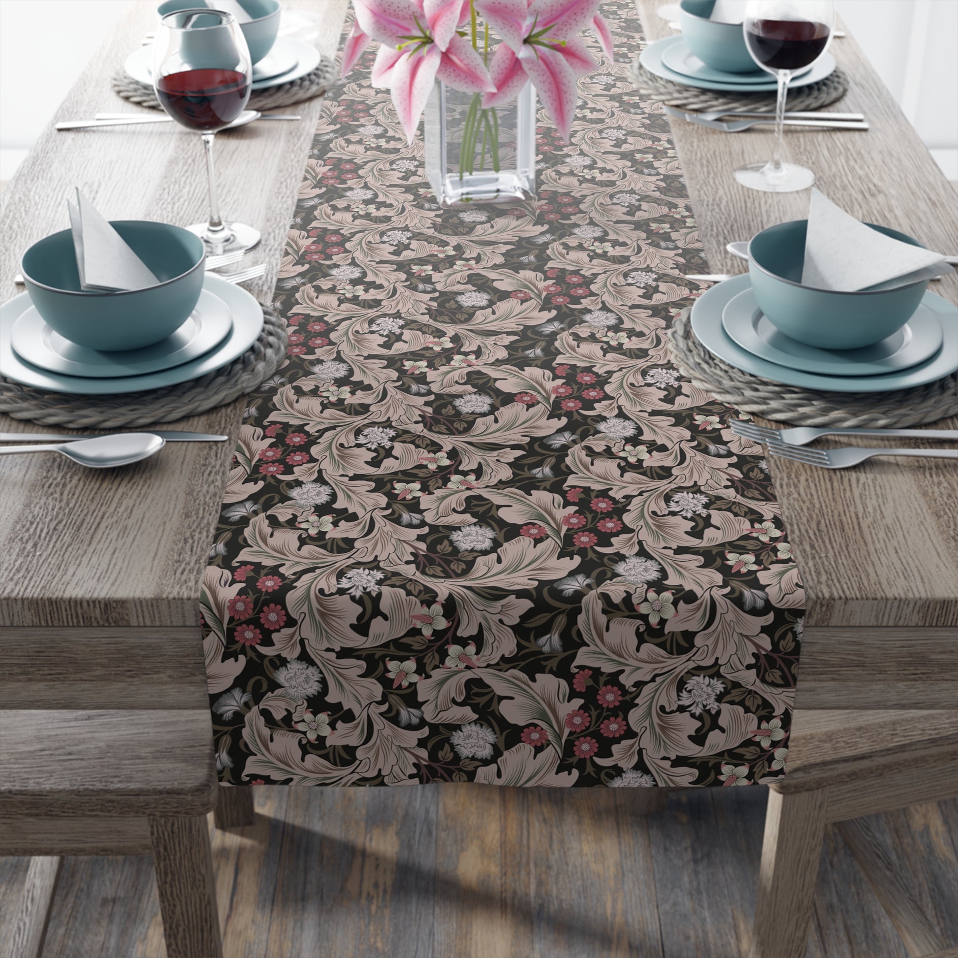 william-morris-co-table-runner-leicester-collection-mocha-9