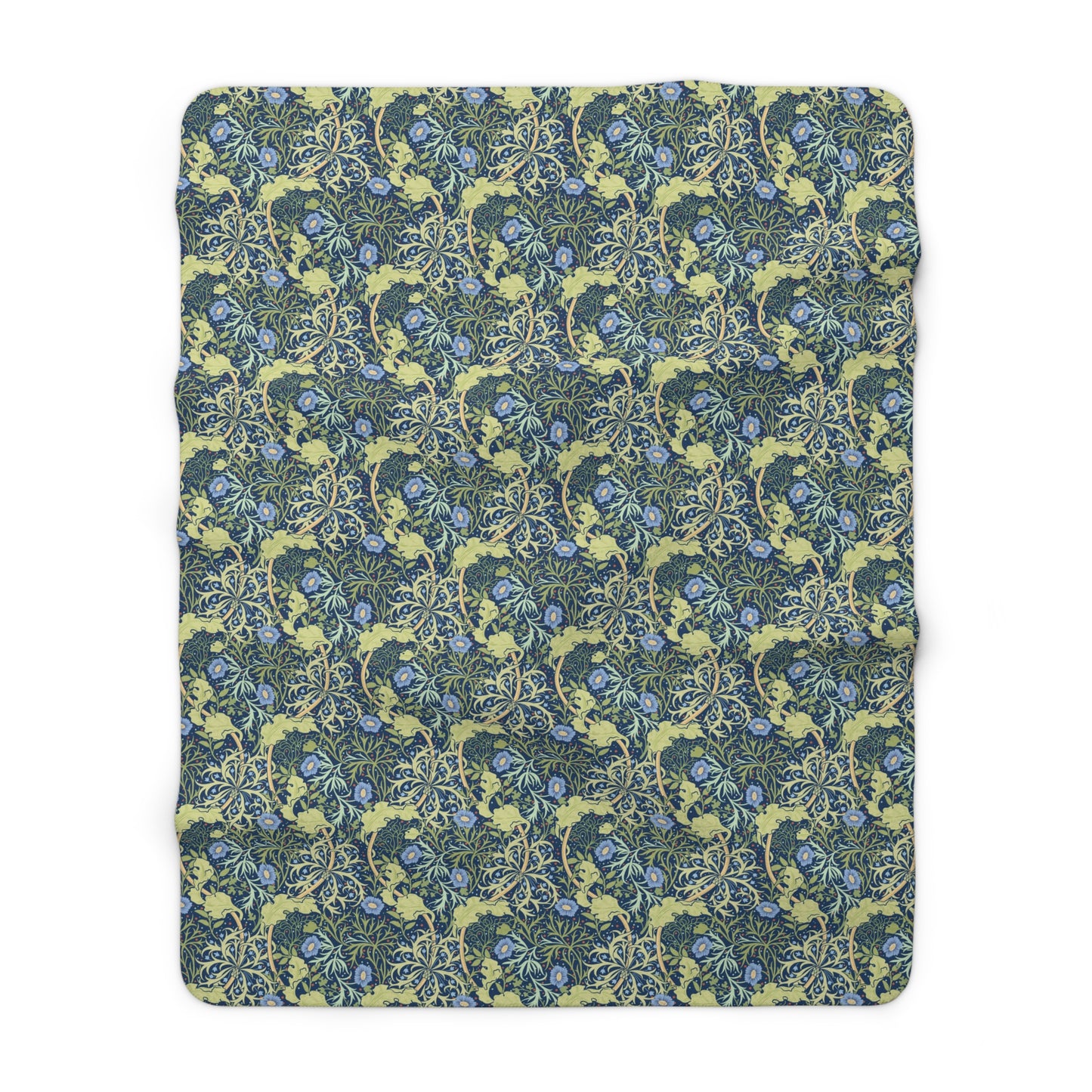 william-morris-co-sherpa-fleece-blanket-seaweed-collection-blue-flower-3