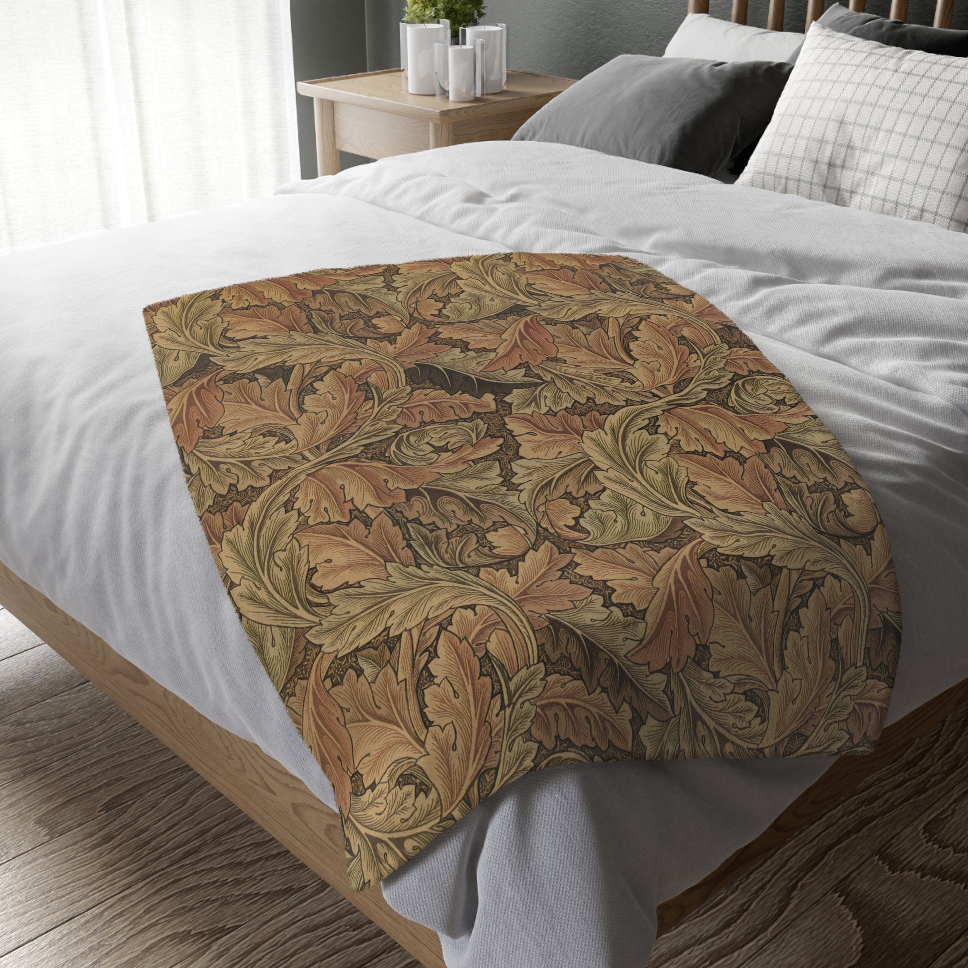william-morris-co-luxury-velveteen-minky-blanket-two-sided-print-acanthus-collection-10