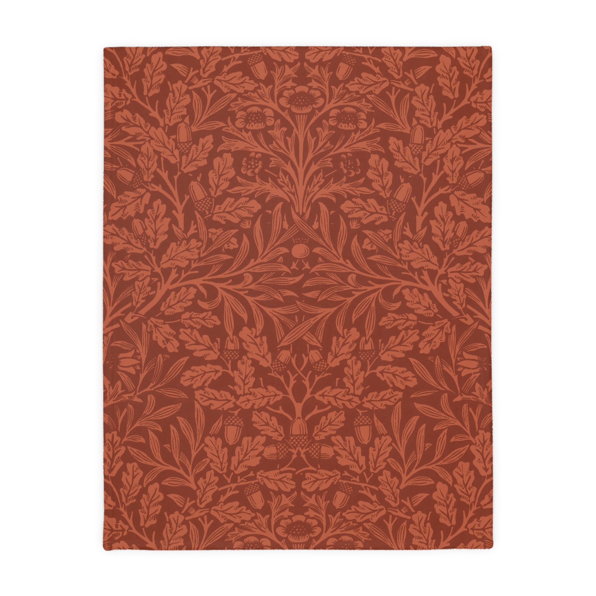 william-morris-co-luxury-velveteen-minky-blanket-two-sided-print-acorns-and-oak-leaves-collection-4
