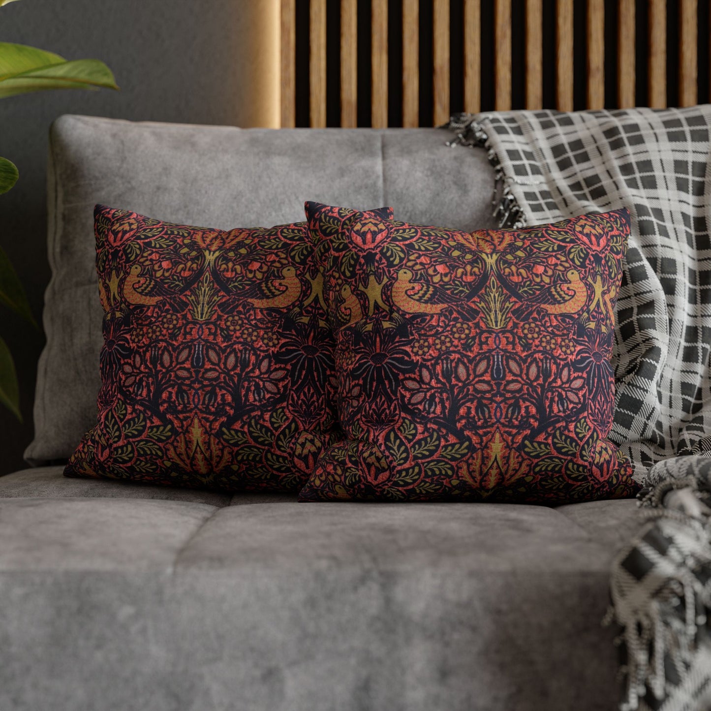 Cushion Cover inspired by William Morris - Dove & Rose Collection