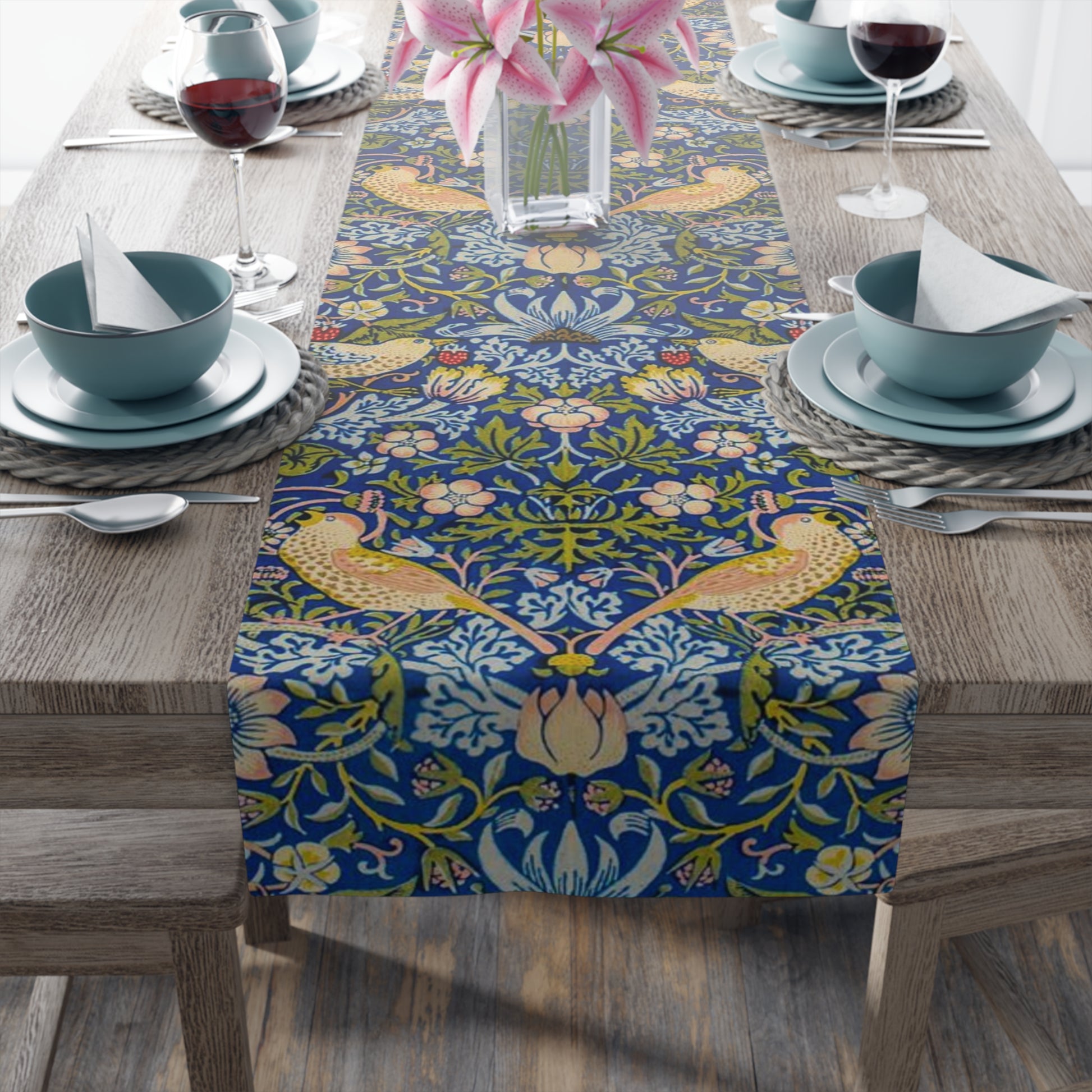 william-morris-co-table-runner-strawberry-thief-collection-indigo-5