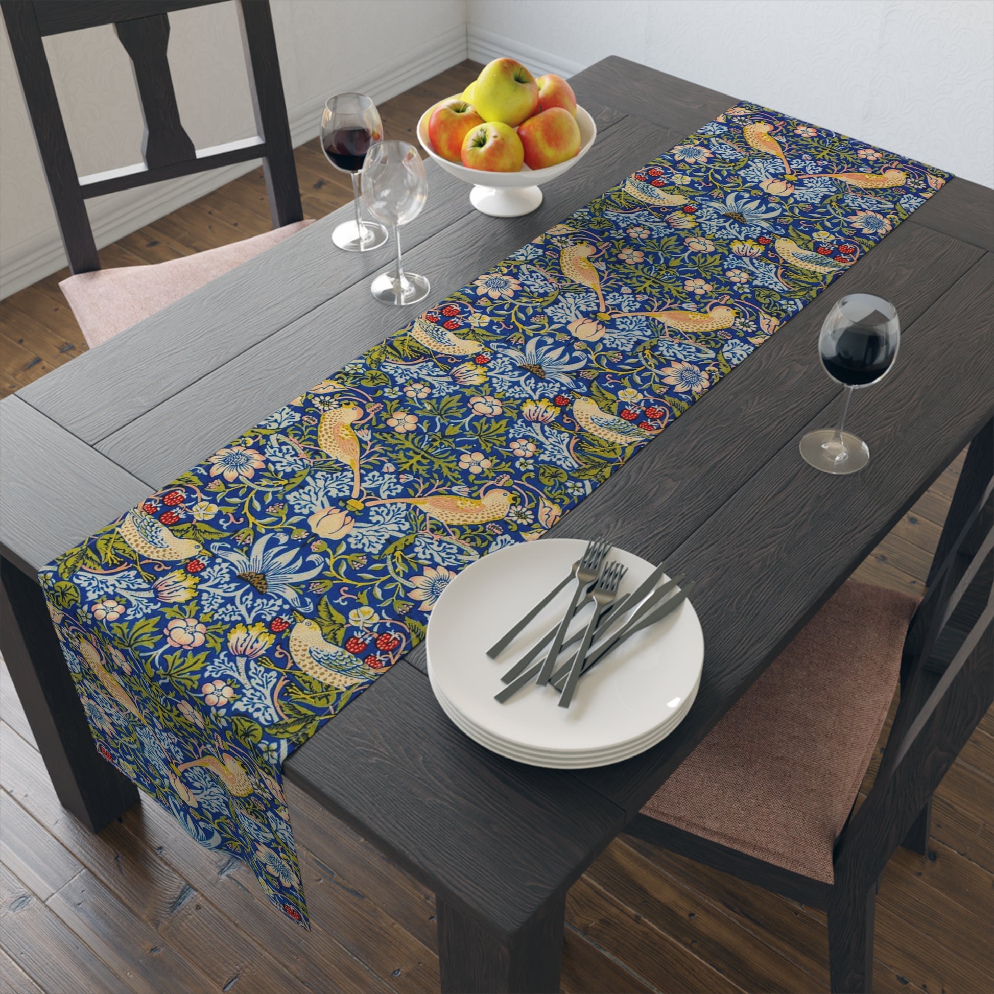 william-morris-co-table-runner-strawberry-thief-collection-indigo-13
