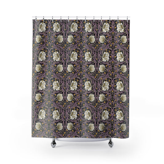 William Morris & Co Shower Curtains - Pimpernel Collection (Rosewood)