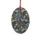 Wooden Christmas Ornaments inspired by William Morris - Seaweed Collection (Yellow Flower)