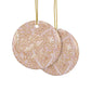 Ceramic Christmas Ornaments inspired by William Morris - Windrush Collection (Path) - Double Sided Print: 1pc, 3pcs, 5pcs, 10pcs