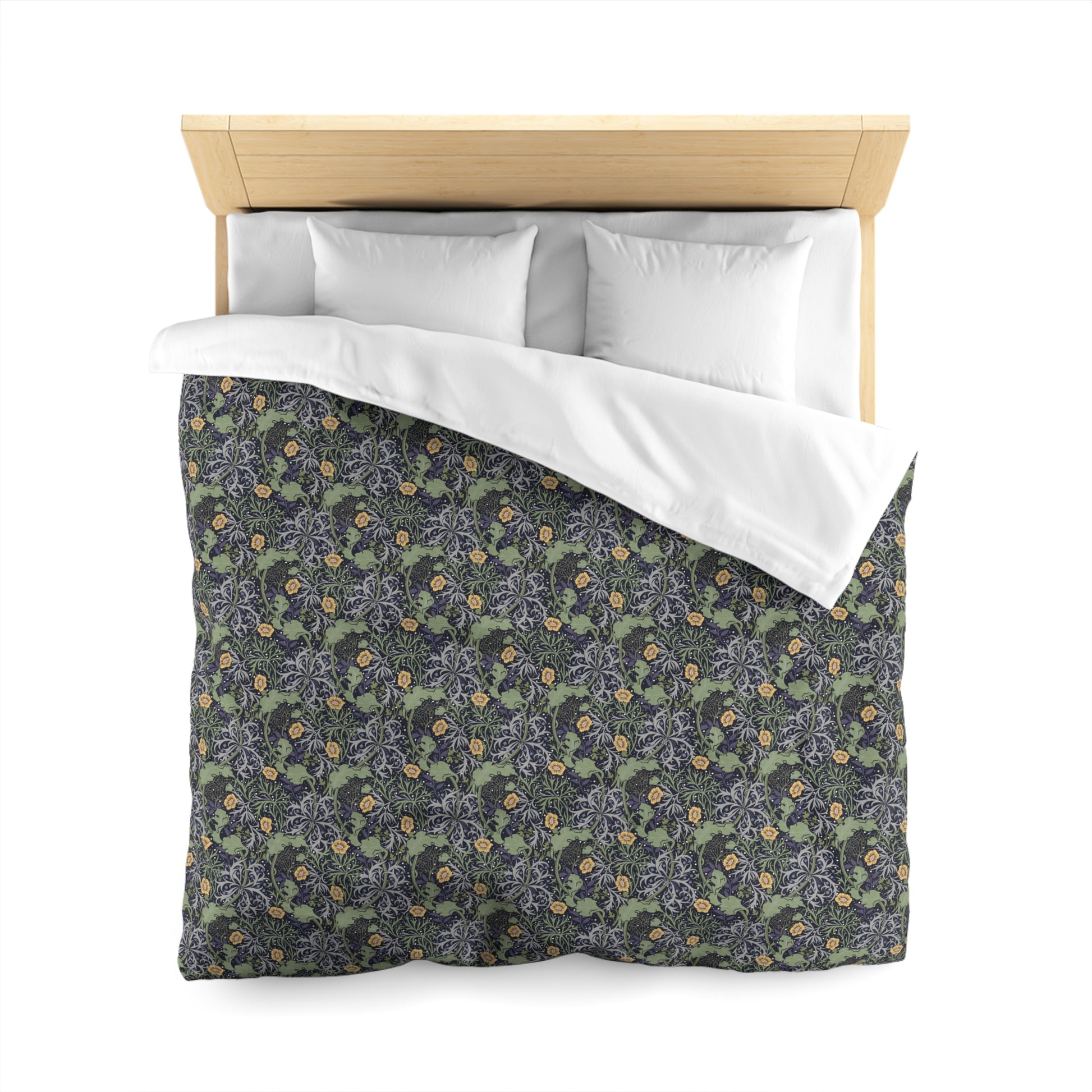 duvet-cover-inspired-by-william-morris-seaweed-collection-yellow-flower-1