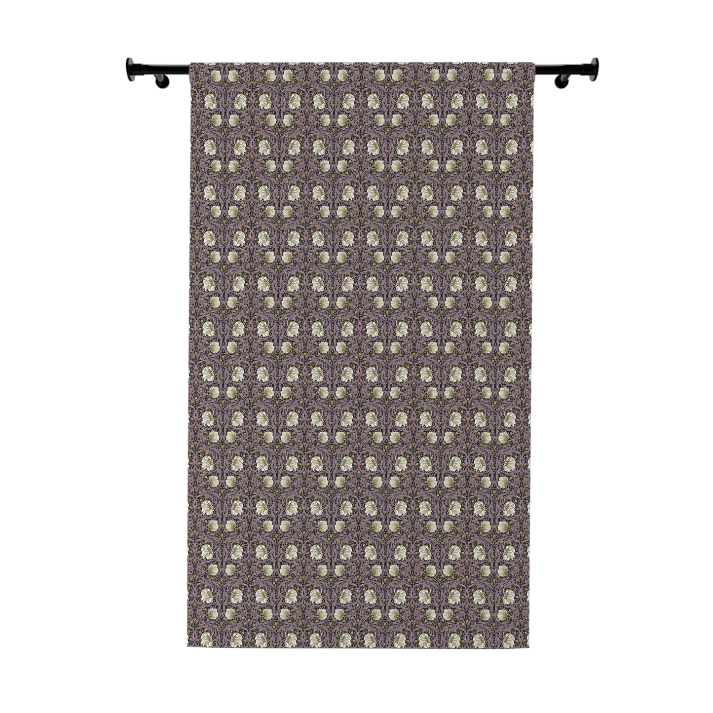 Blackout Window Curtain inspired by William Morris (1 Piece) - Pimpernel Collection (Rosewood)