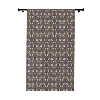 Blackout Window Curtain inspired by William Morris (1 Piece) - Pimpernel Collection (Rosewood)