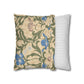 Faux Suede Cushion Cover inspired by William Morris - Blue Iris Collection