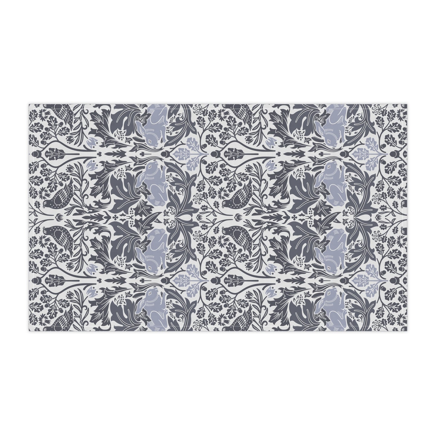 Kitchen Tea Towel inspired by William Morris - Brer Rabbit Collection (Grey)