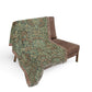 Woven Cotton Blanket inspired by William Morris - Flower Garden Collection