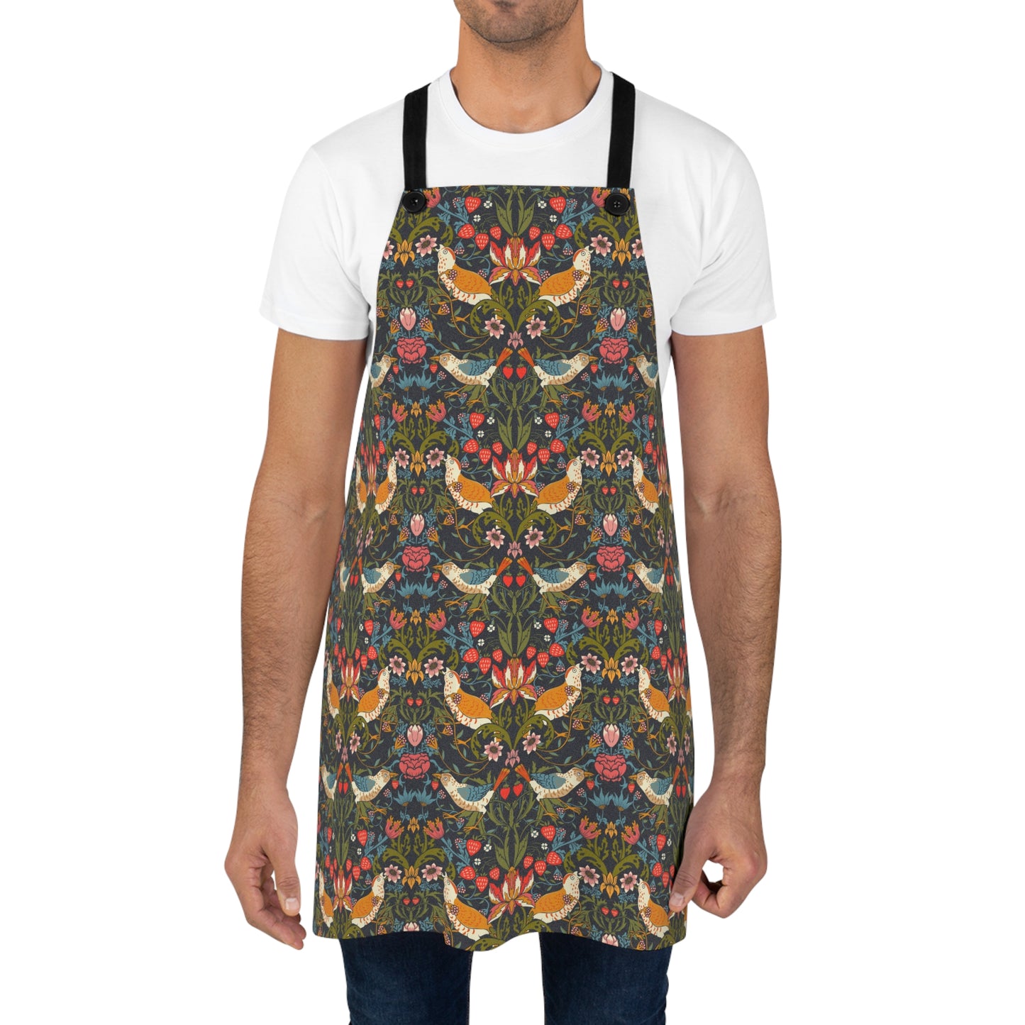 kitchen-apron-by-william-morris-strawberry-thief-collection-ebony-5