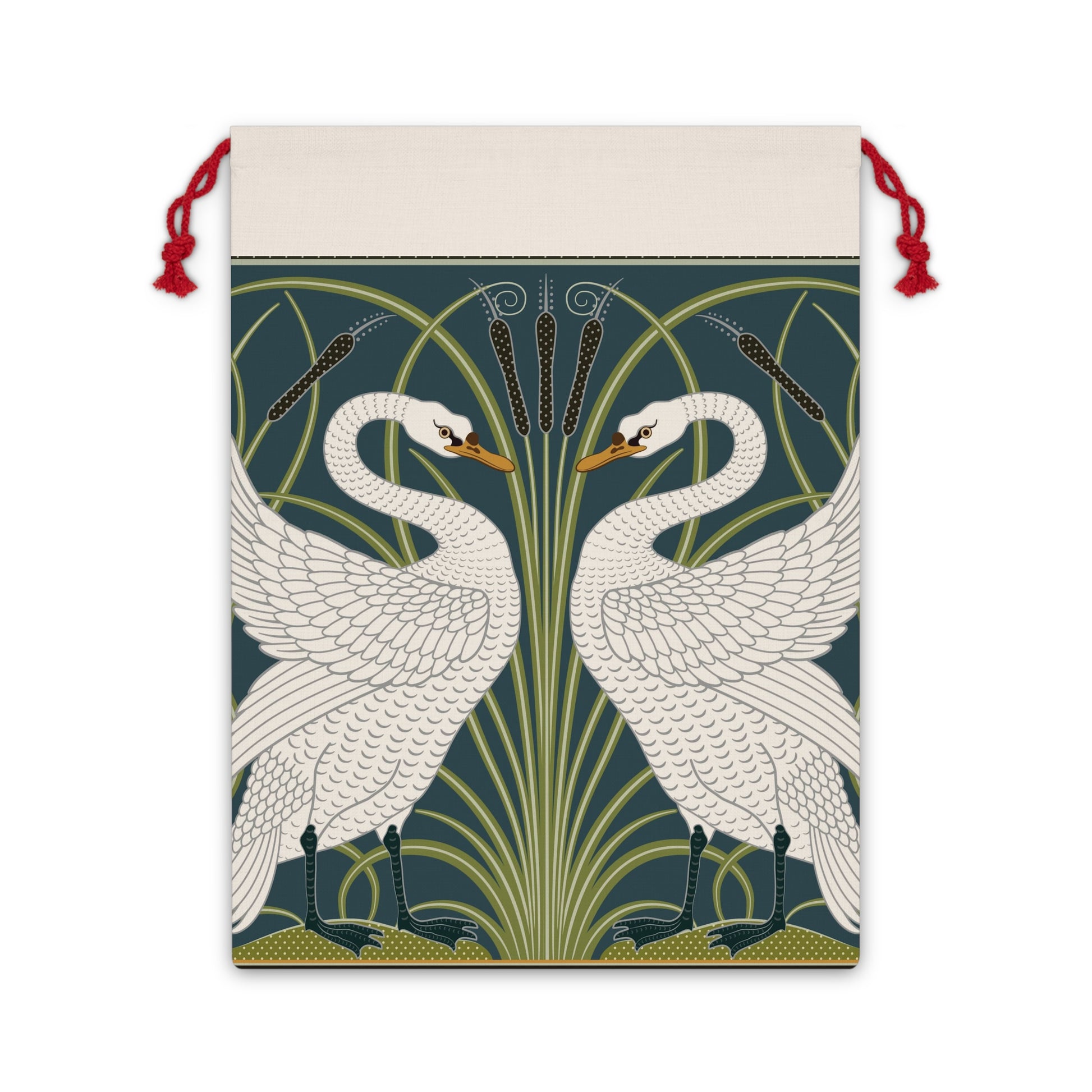 william-morris-co-christmas-linen-drawstring-bag-swan-collection-spruce-1