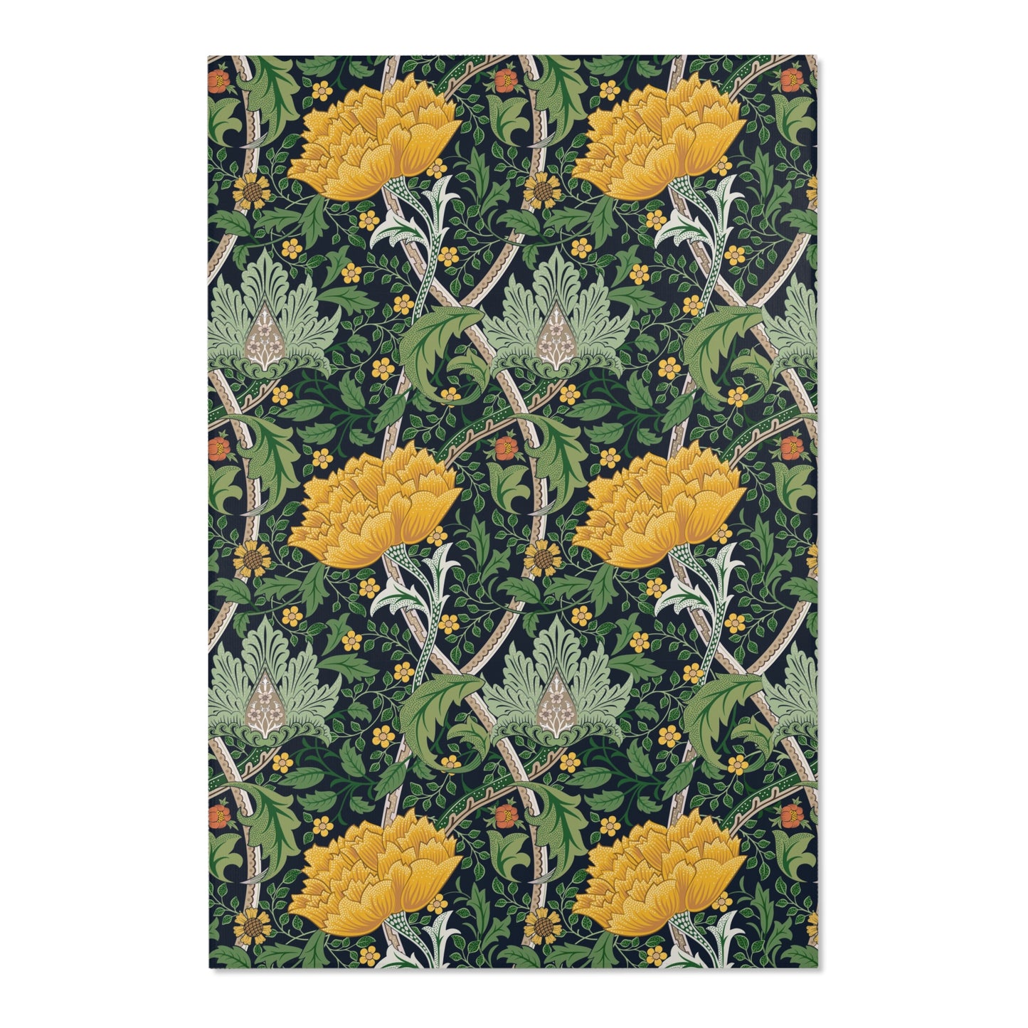 william-morris-co-area-rugs-chrysanthemum-collection-yellow-3
