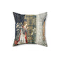 Faux Suede Cushion inspired by William Morris -