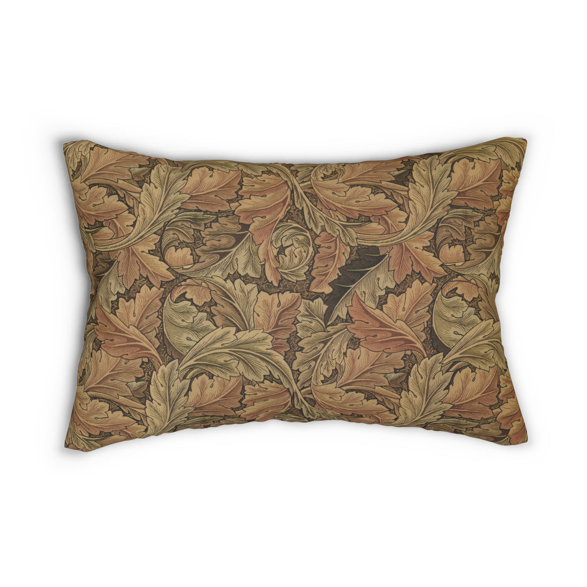 Lumbar Cushion inspired by William Morris - Acanthus Collection (Brown)