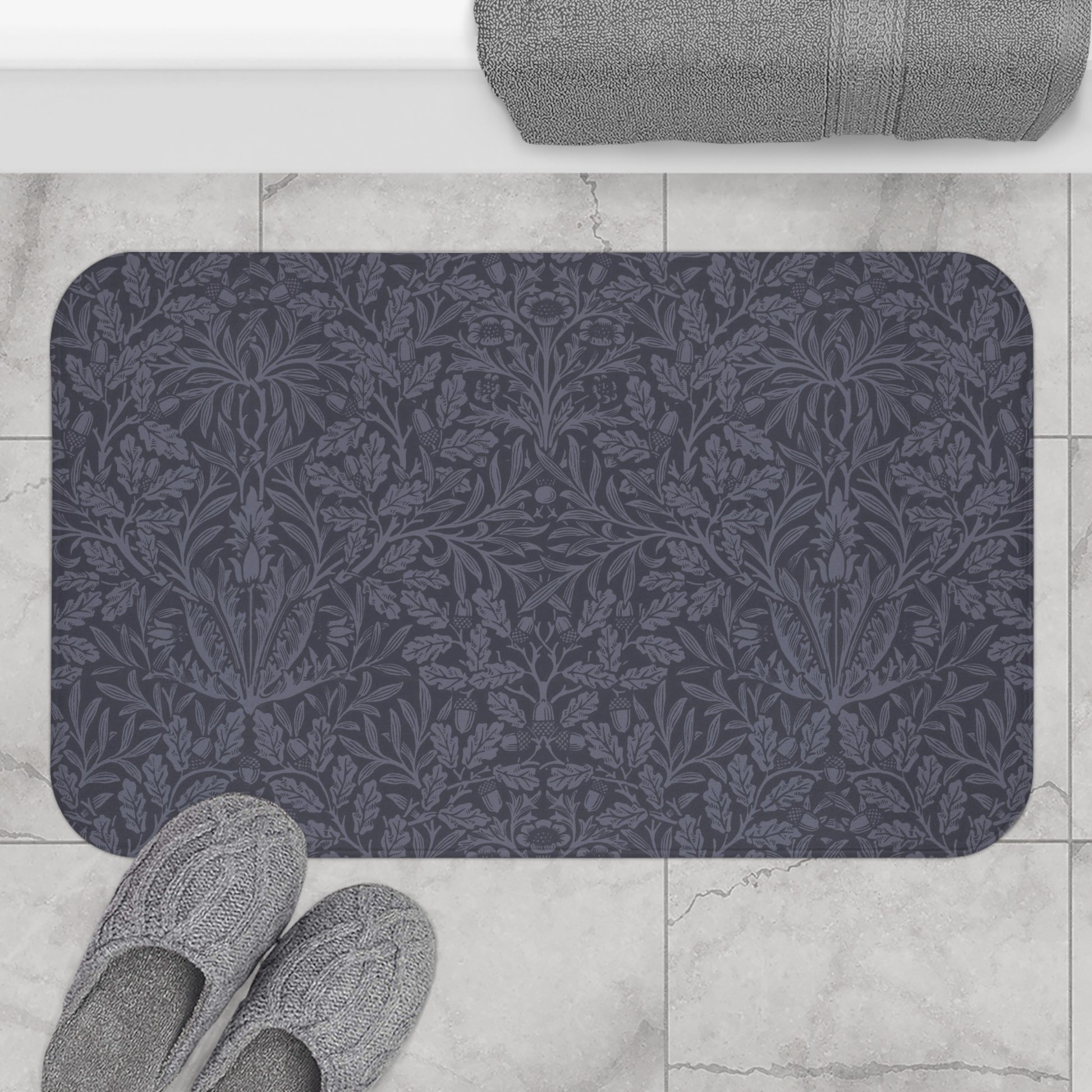 microfibre-bath-mat-william-morris-acorns-oak-leaves-smoky-blue-9