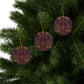 Ceramic Christmas Ornaments inspired by William Morris - Dove & Rose Collection - Double Sided Print: 1pc, 3pcs, 5pcs, 10pcs