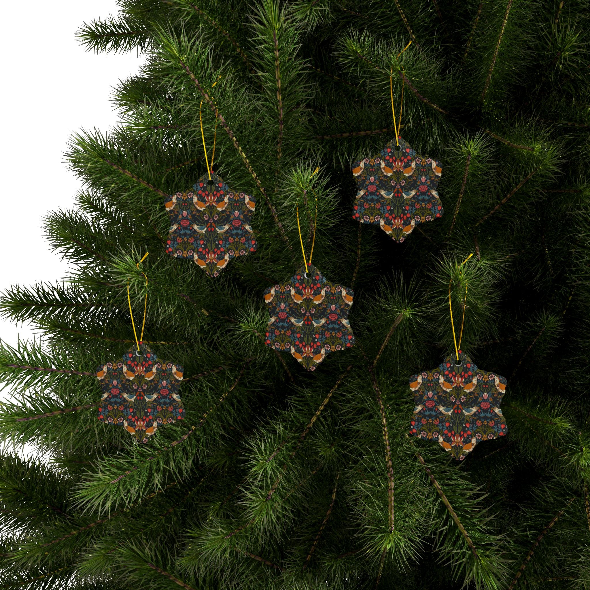 The World of Ornament　William Morris William Morris Fabric Patchwork Christmas Bauble - William