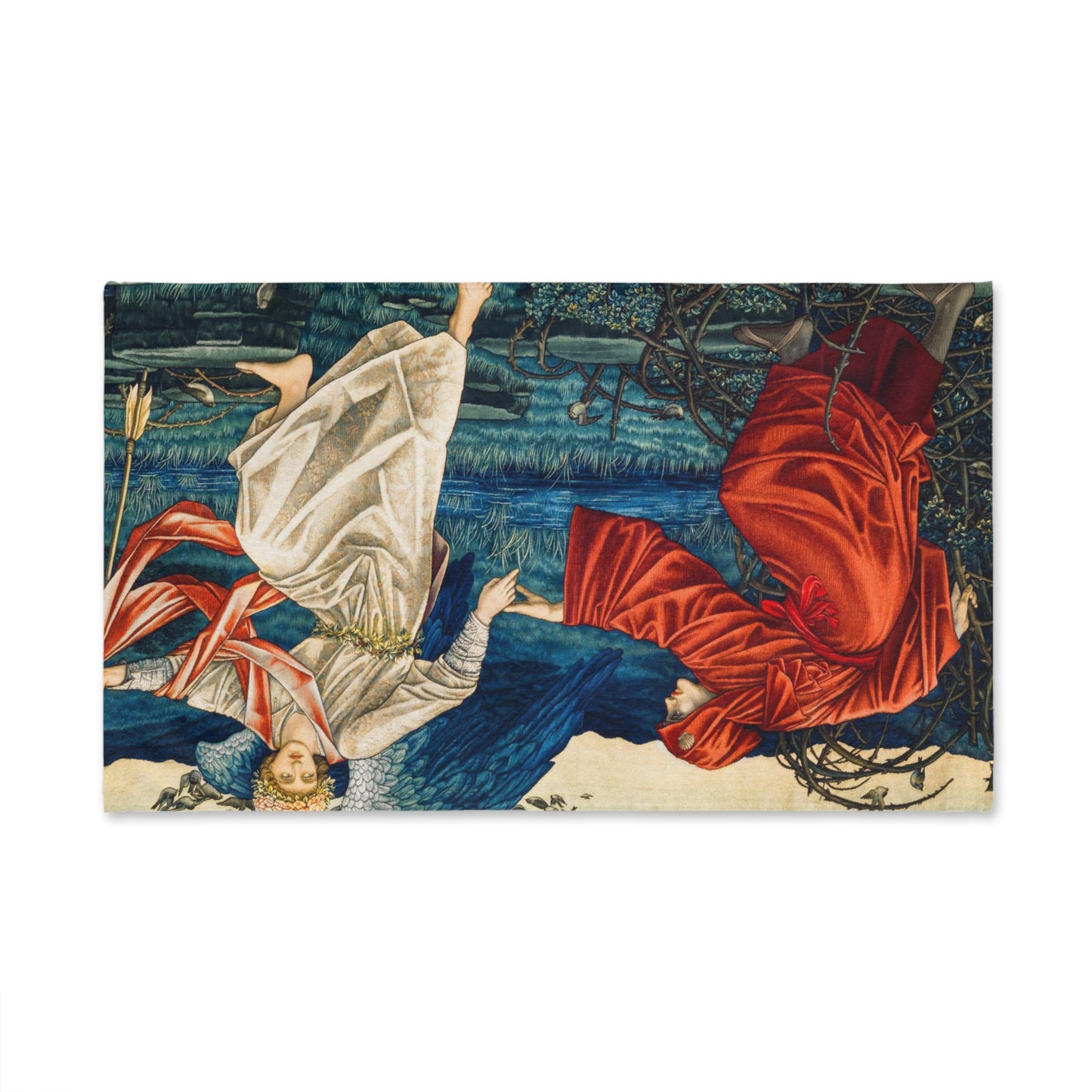 Bathroom Hand Towel inspired by William Morris - Love leading the Pilgrim Collection