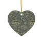 Ceramic Christmas Ornaments inspired by William Morris - Wandle Collection (Grey) - Double Sided Print: 1pc, 3pcs, 5pcs, 10pcs
