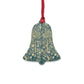 Wooden Christmas Ornaments inspired by William Morris - Melsetter Collection (Evergreen Teal)