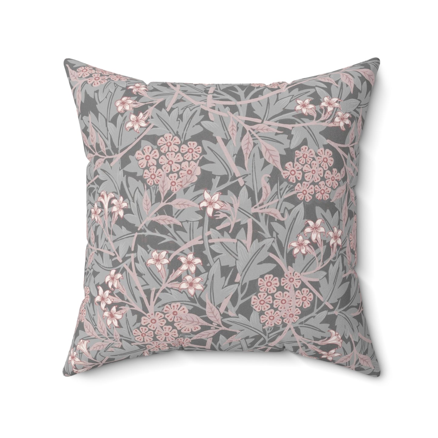 Faux Suede Cushion inspired by William Morris -