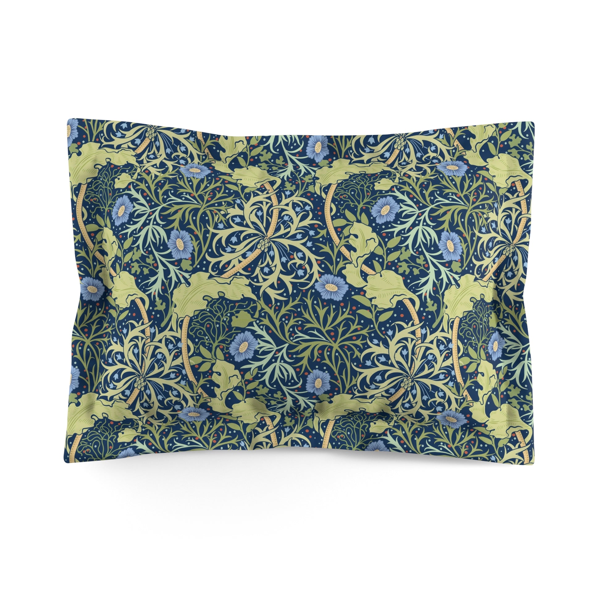 william-morris-co-microfibre-pillow-sham-seaweed-collection-blue-flower-2