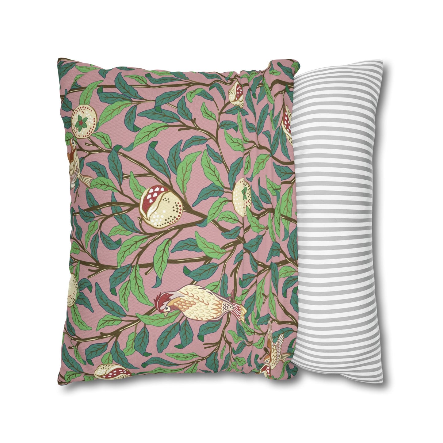 Cushion Cover inspired by William Morris - Bird and Pomegranate Collection (Rosella)
