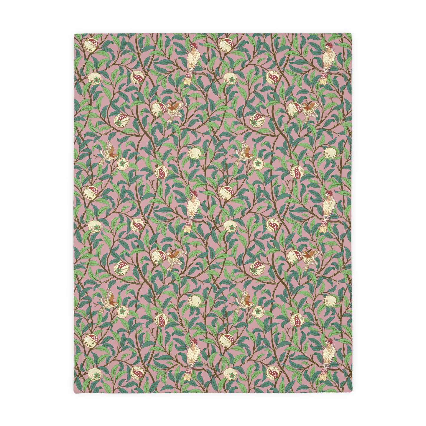 william-morris-co-luxury-velveteen-minky-blanket-two-sided-print-bird-and-pomegranate-collection-rosella-parchment-6