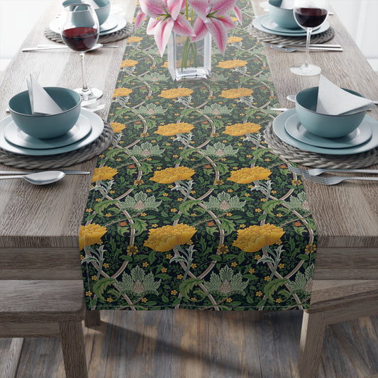 william-morris-co-table-runner-chrysanthemum-collection-yellow-1