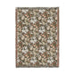 Woven Cotton Blanket inspired by William Morris - Golden Lily Collection (Midnight)