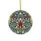 Ceramic Christmas Ornaments inspired by William Morris - Snakeshead Collection - Double Sided Print: 1pc, 3pcs, 5pcs, 10pcs