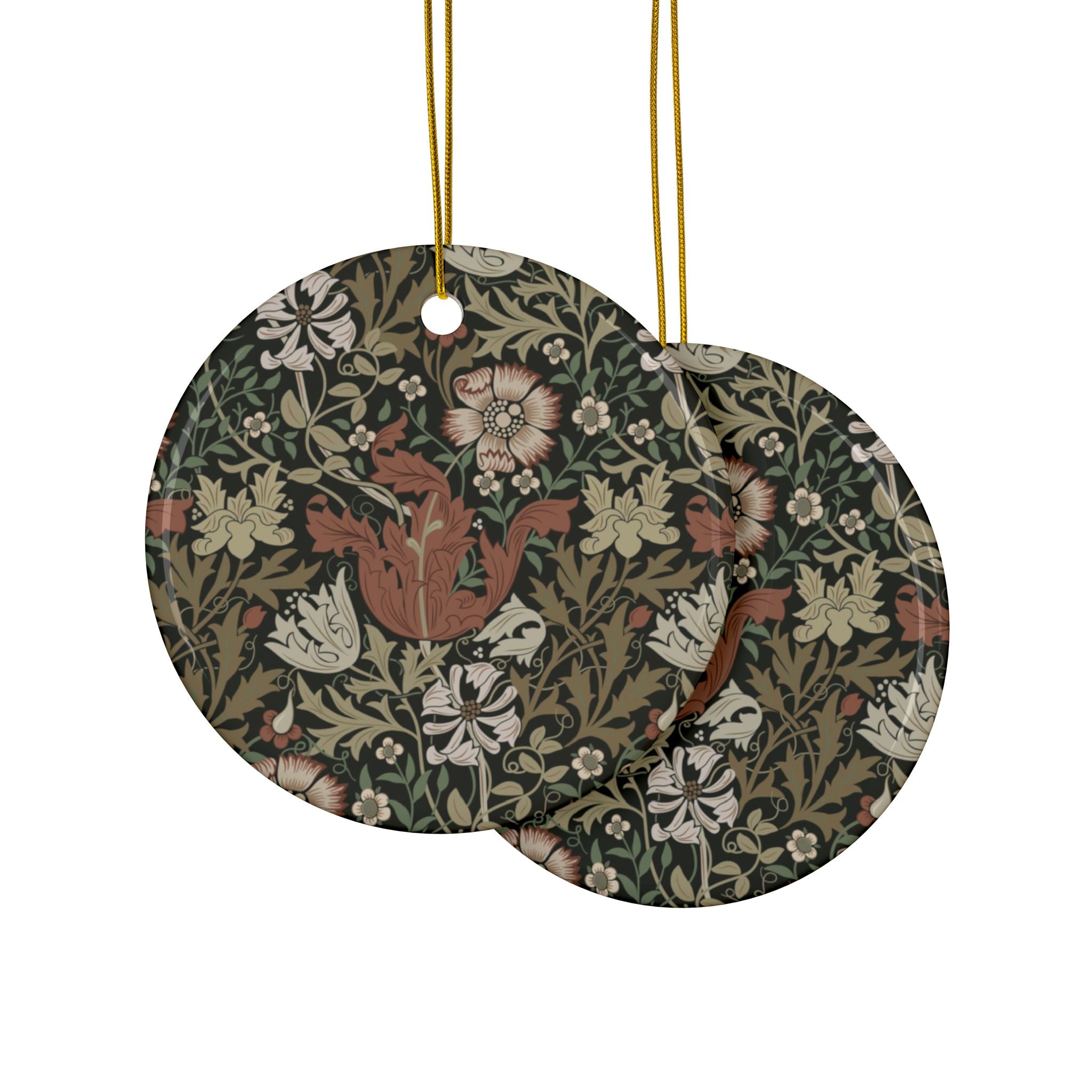 Ceramic Christmas Ornaments William Morris - Compton (Moor Cottage