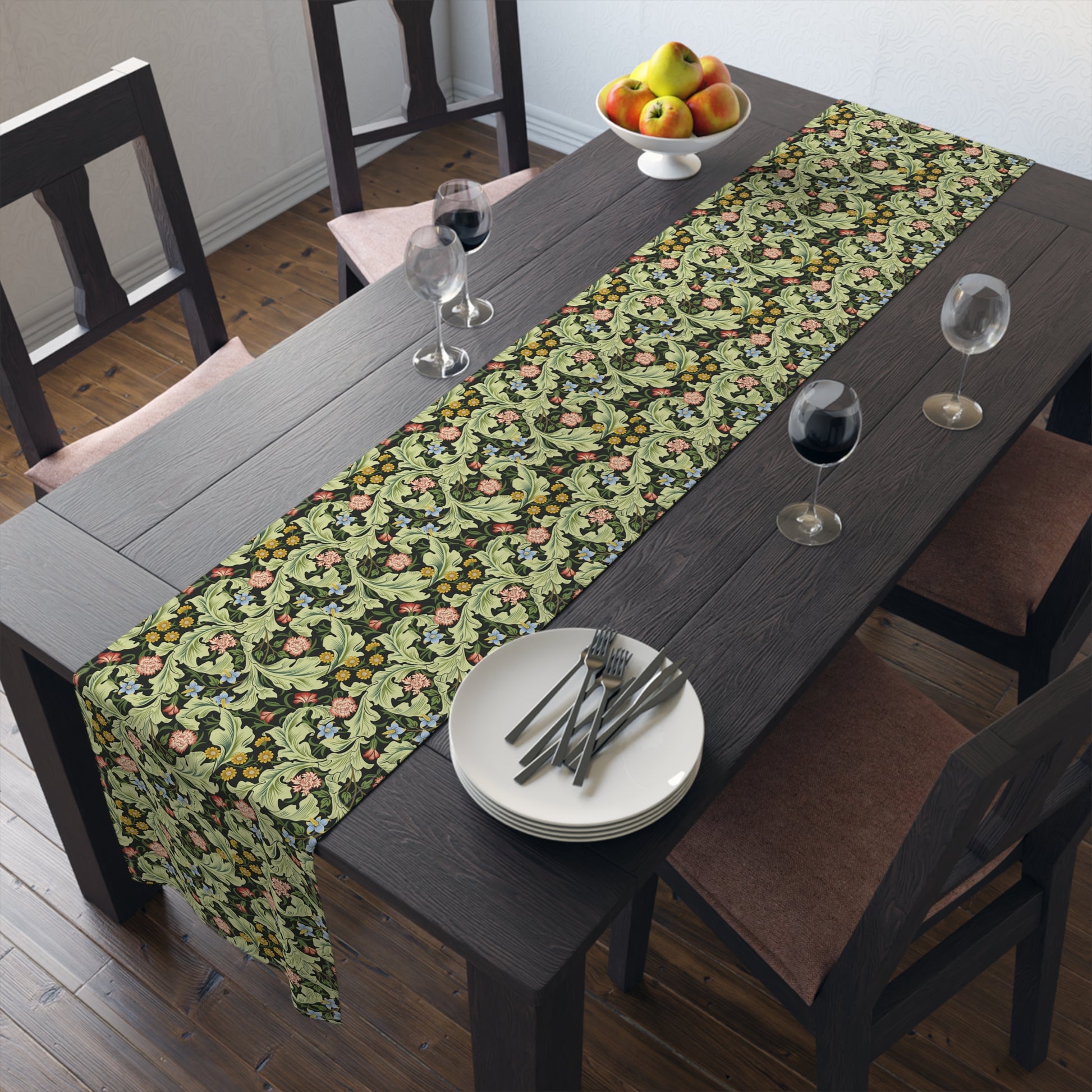 william-morris-co-table-runner-leicester-collection-green-9