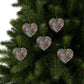 Ceramic Christmas Ornaments inspired by William Morris - Cray Collection - Double Sided Print: 1pc, 3pcs, 5pcs, 10pcs